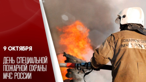 9 октября – День специальной пожарной охраны!